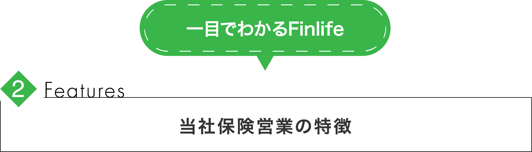 features 見出し